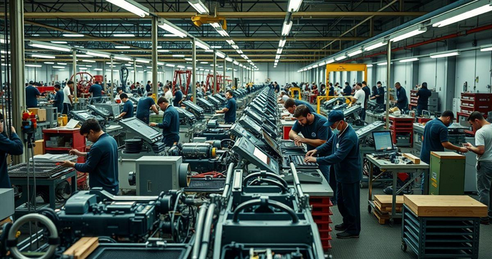 Montagem industrial eficiente: estratégias para otimizar processos e aumentar a produtividade