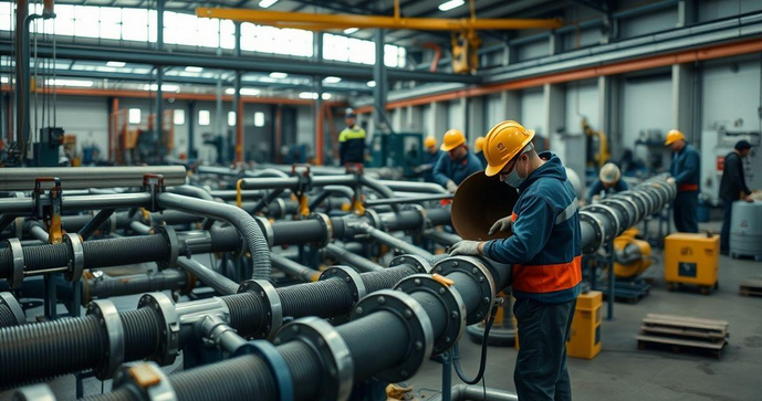 Empresa de montagem de tubulação industrial que garante eficiência e segurança na sua obra